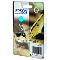 Epson originální ink C13T16224022, T162240, cyan, 3.1ml