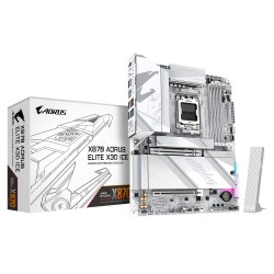 GIGABYTE MB Sc AM5 X870 A ELITE X ICE, AMD X870, 4xDDR5, 2xUSB-C, 2x HDMI, Wifi, ATX