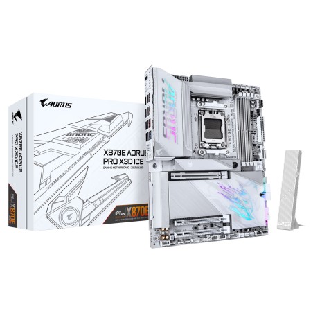GIGABYTE MB Sc AM5 X870E A PRO X ICE, AMD X870E, 4xDDR5, 2x USB-C, 2xHDMI, ATX