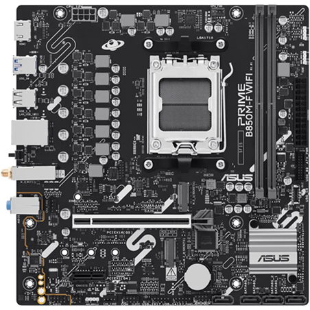 ASUS MB Sc AM5 PRIME B850M-F WIFI, AMD B850, 2x DDR5, WiFi, 1xHDMI, mATX