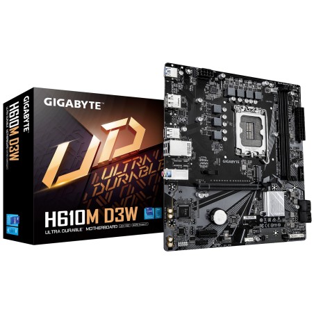 GIGABYTE MB Sc LGA1700 H610M D3W, Intel H610, 2xDDR4, 1xDP, 1xHDMI, mATX