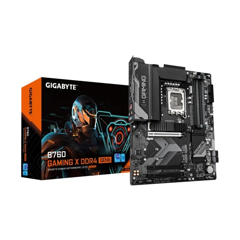GIGABYTE MB Sc LGA1700 B760 GAMING X D4 GEN5, Intel B760, 1xHDMI, 1xDP, 4xDDR4, ATX