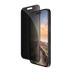 dbramante1928 Eco-shield - Ochrana obrazovky pro mobilní telefon - s bezpečnostním filtrem - barva rámu černá - pro Apple