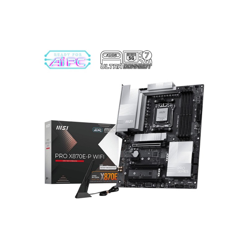 MSI MB Sc AM5 PRO X870E-P WIFI, AMD X870E, 4xDDR5, 1xHDMI, 1xUSB4, WI-FI
