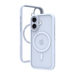 dbramante1928 Grenen - Zadní kryt pro mobilní telefon - kompatibilita s MagSafe - plast - azurově modrá, průhledná - pro Apple