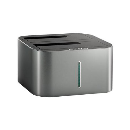AXAGON ADSA-DC, USB-C 5Gbps - 2x SATA 6G 2.5"/3.5" SSD/HDD CLONE DUAL dokovací stanice