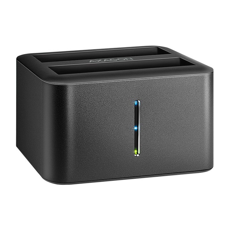 AXAGON ADSA-D25, USB 3.2 Gen 1 - 2x SATA 6G 2.5" SSD/HDD CLONE MINI dokovací stanice
