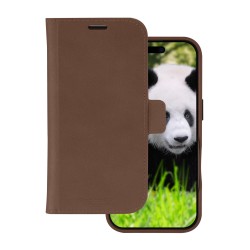 dbramante1928 Lynge - Pouzdro s klopou pro mobilní telefon - kompatibilita s MagSafe - kůže full-grain - dark tan - pro Apple
