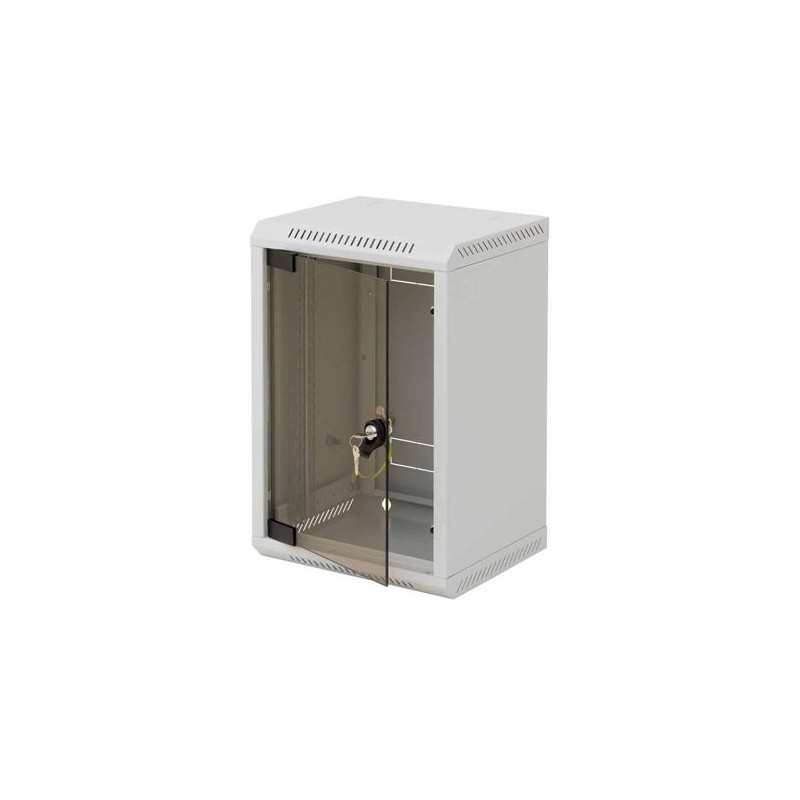 10" rack jednodílný 9U/260 TRITON šedý plech.dveře