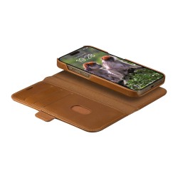dbramante1928 Lynge - Pouzdro s klopou pro mobilní telefon - kůže full-grain - bronz - pro Apple iPhone 15 Pro
