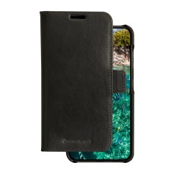 dbramante1928 Lynge - Pouzdro s klopou pro mobilní telefon - pebbled full-grain sustainable leather - černá - pro Samsung