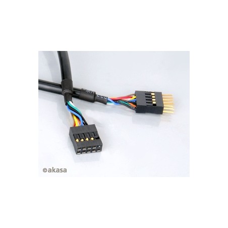 AKASA - USB kabel - 40 cm - prodlužovací interní