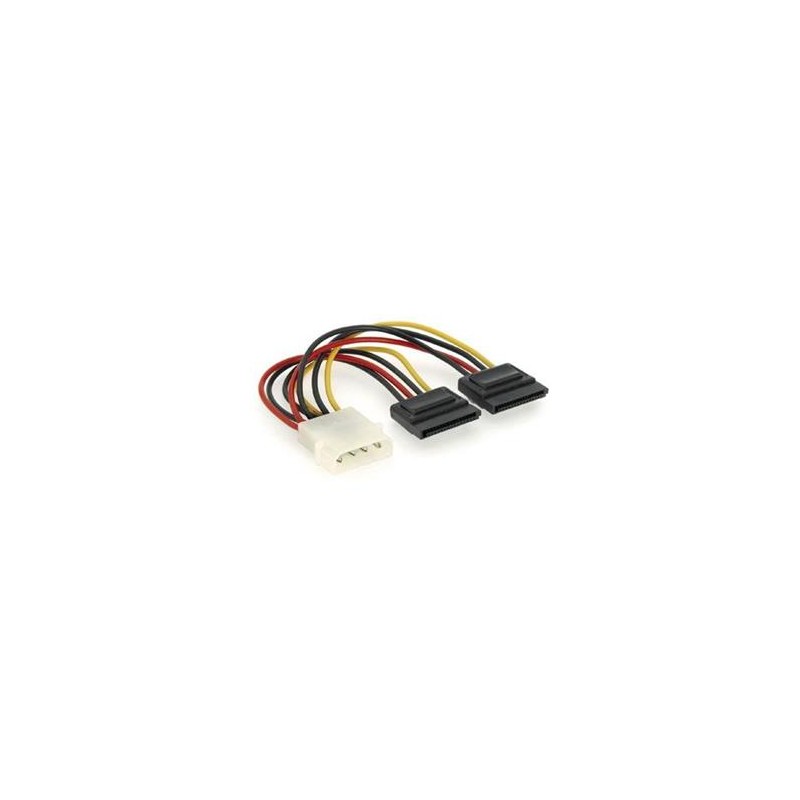 GEMBIRD Kabel SATA napájecí 15cm interní (redukce molex 5,25"/2x SATA)