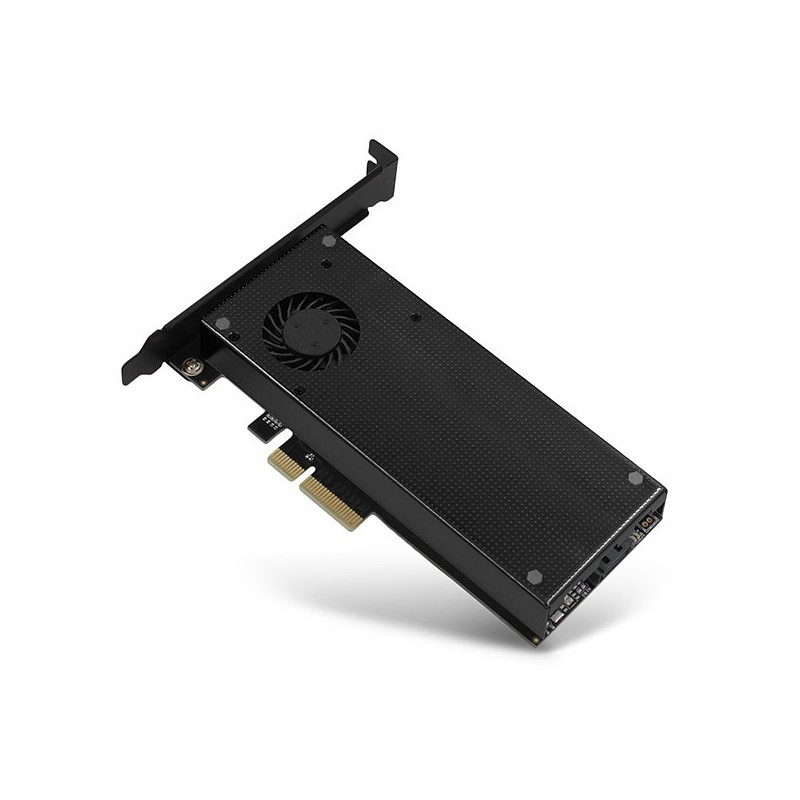 AXAGON PCEM2-DC, PCIe x4 - M.2 NVMe M-key + SATA B-key slot adaptér, chladič, LP