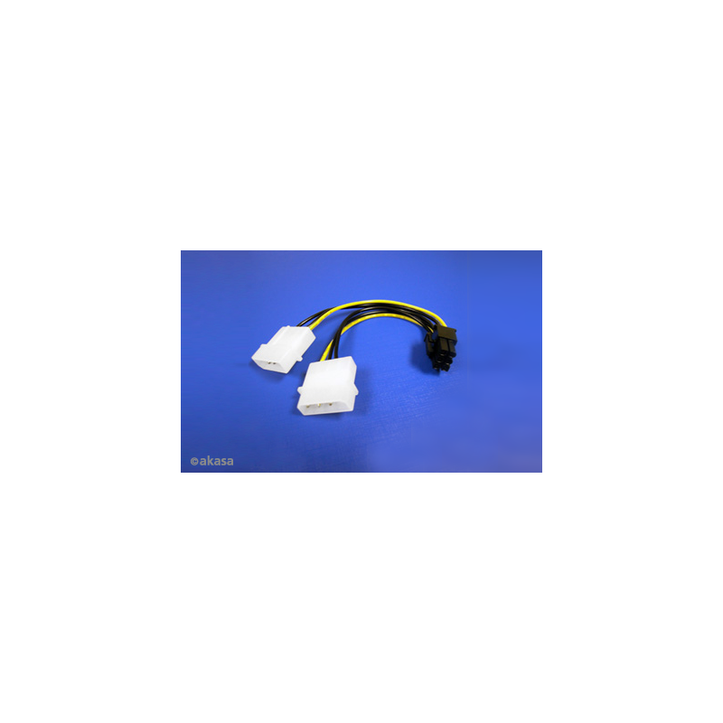 AKASA - 4-pin Molex na 6-pin ATX PCIex adaptér