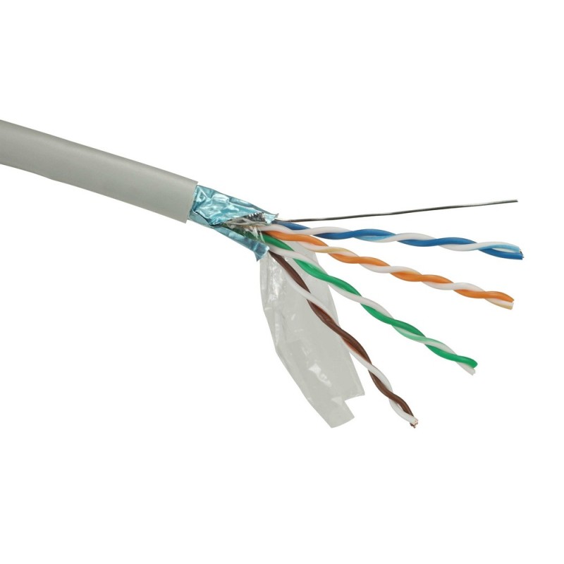 Instalační kabel Solarix FTP, Cat5E, drát, PVC, box 305m