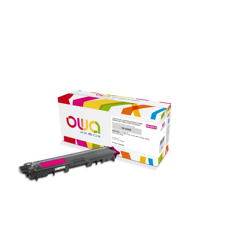 OWA Armor toner pro BROTHER HL 3140, 3150, 3170, MFC 9130 9330,9340,2200 Stran,TN245M, červená/magenta (TN-245M/TN-246M)