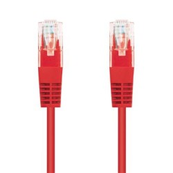 C-TECH kabel patchcord Cat5e, UTP, červený, 1m