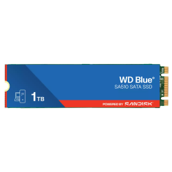 WD BLUE SSD 3D NAND WDS100T3B0B 1TB SA510 Powered by SanDisk, M.2 SATA, (R:560, W:520MB/s)