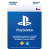 CZ - PlayStation Store el. peněženka - 1000 Kč – herní kredit pro PlayStation (elektronická licence)