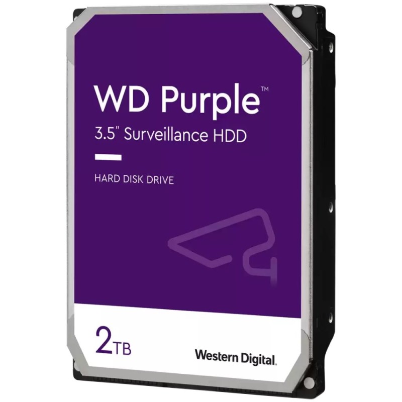 WD PURPLE WD23PURZ 2TB, SATA III 3.5", 64MB, 175MB/s, Low Noise, CMR