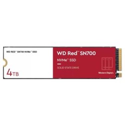 WD RED SSD NVMe 4TB PCIe SN700 Powered by SanDisk, Geb3 8GB/s, (R:3400/W:3100 MB/s) TBW 5100