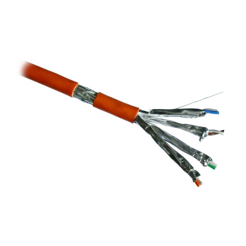 DATACOM S/FTP drát CAT7 LSOH 500m cívka oranžový