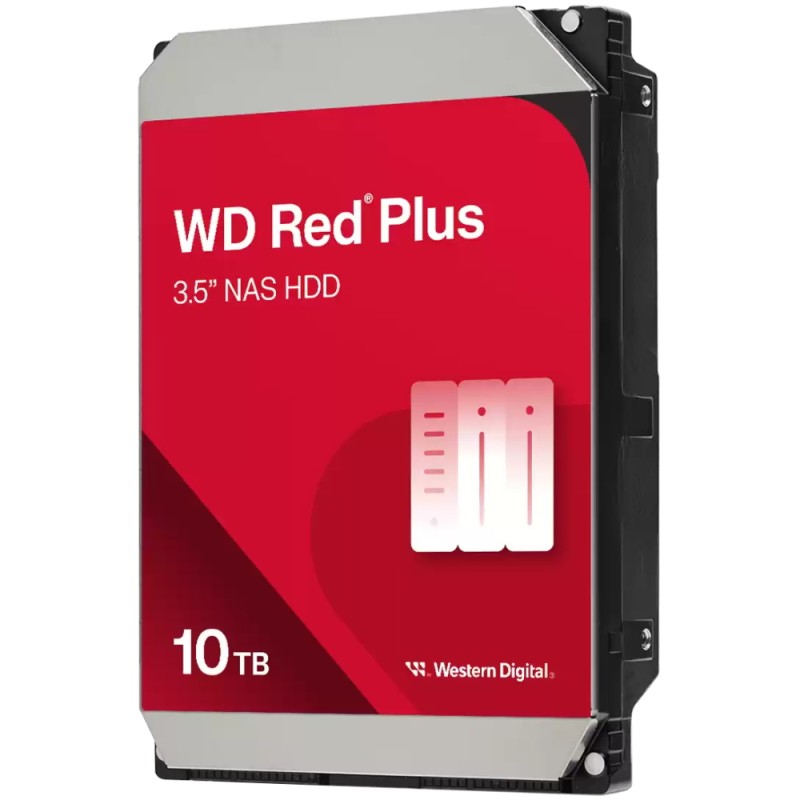 WD RED PLUS NAS WD100EFGX 10TB, SATA III 3.5", 512MB 7200RPM, 215MB/s, CMR
