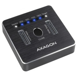AXAGON ADSA-M2C, USB-C 3.2 Gen 2 - 2x M.2 NVMe SSD CLONE MASTER dokovací stanice