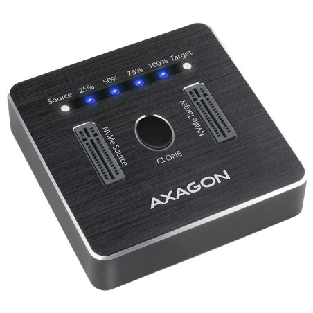 AXAGON ADSA-M2C, USB-C 3.2 Gen 2 - 2x M.2 NVMe SSD CLONE MASTER dokovací stanice