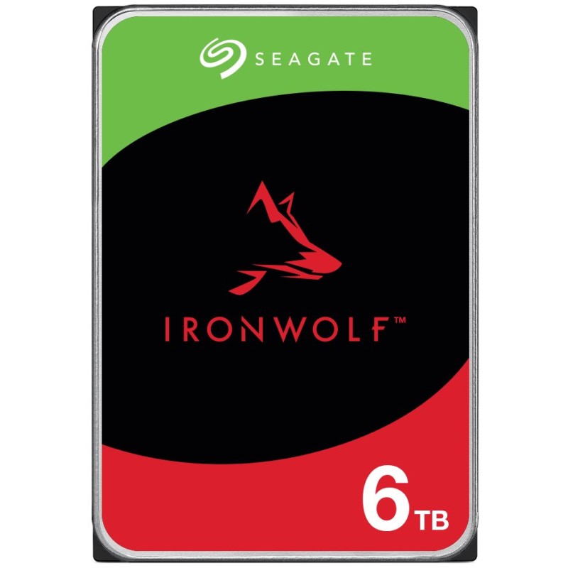 SEAGATE HDD 6TB IRONWOLF (NAS), 3.5", SATAIII, 5400 RPM, Cache 256MB, CMR