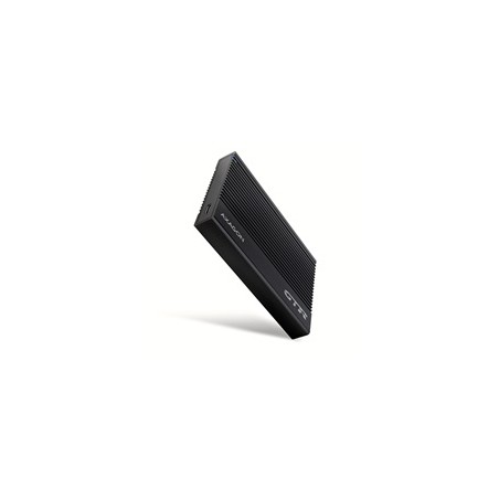 AXAGON EE25-GTR, USB-C 10Gbps - SATA 6G 2.5" RIBBED box, černý