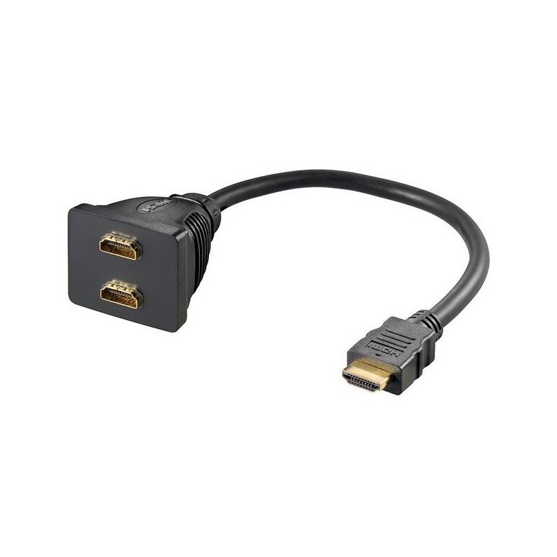 PREMIUMCORD Adaptér HDMI M - 2x F (rozdvojka, 1.3)