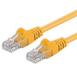 Patch kabel UTP RJ45-RJ45 level 5e 5m žlutá