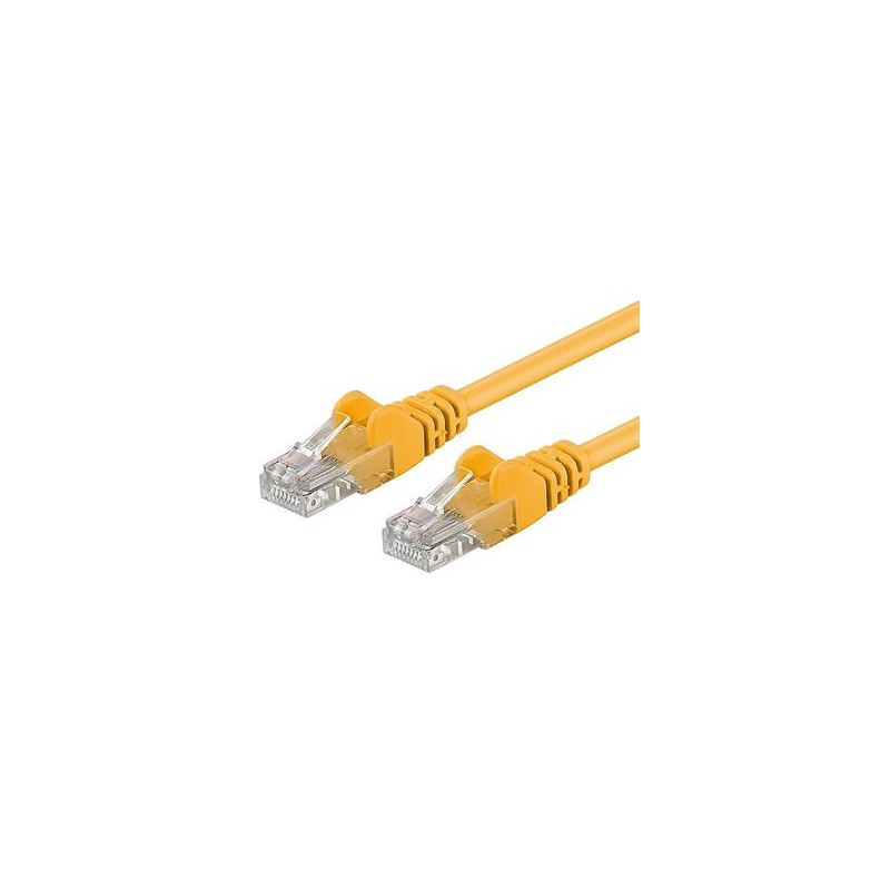 Patch kabel UTP RJ45-RJ45 level 5e 5m žlutá