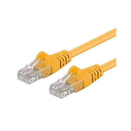 Patch kabel UTP RJ45-RJ45 level 5e 5m žlutá