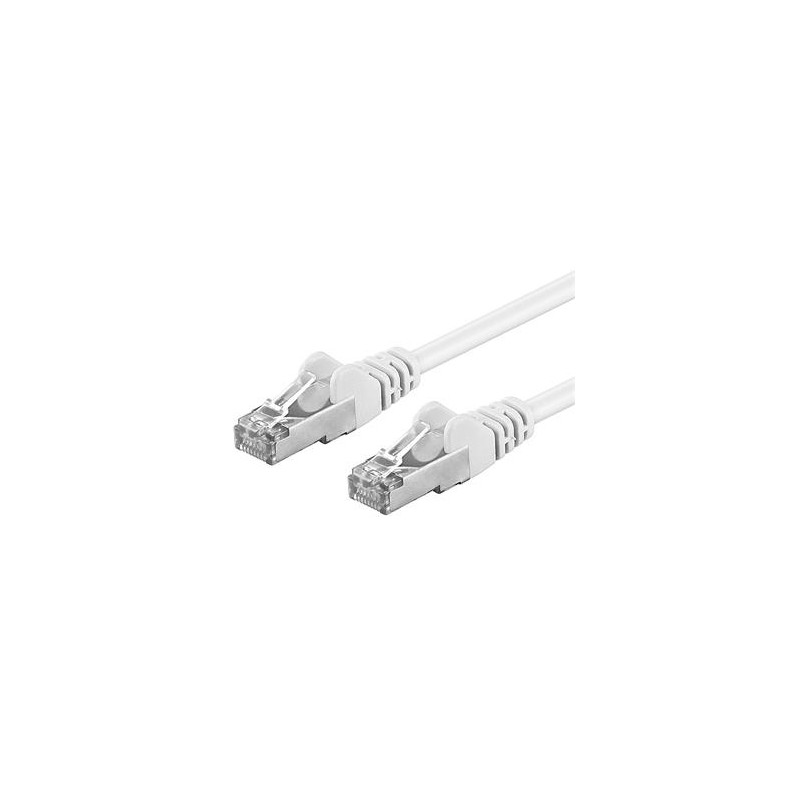 PREMIUMCORD Patch kabel CAT6a S-FTP, RJ45-RJ45, AWG 26/7 2m bílá