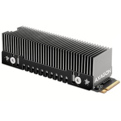 AXAGON CLR-M2XT, hliníkový pasivní chladič pro jedno i oboustranný M.2 SSD disk, výška 20 mm