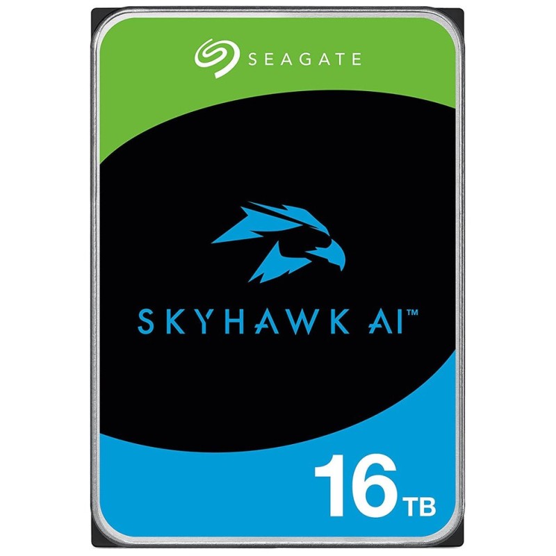 SEAGATE HDD 16TB SKYHAWK AI, 3.5", SATA 6Gb/s, 7200 RPM, Cache 512MB