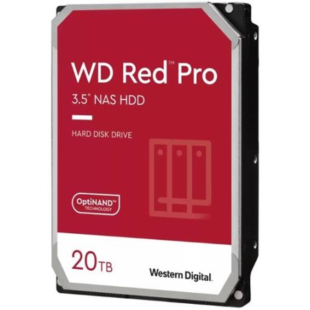 WD RED Pro NAS WD202KFGX 20TB, SATA III 3.5", 512MB 7200RPM, 285MB/s, CMR