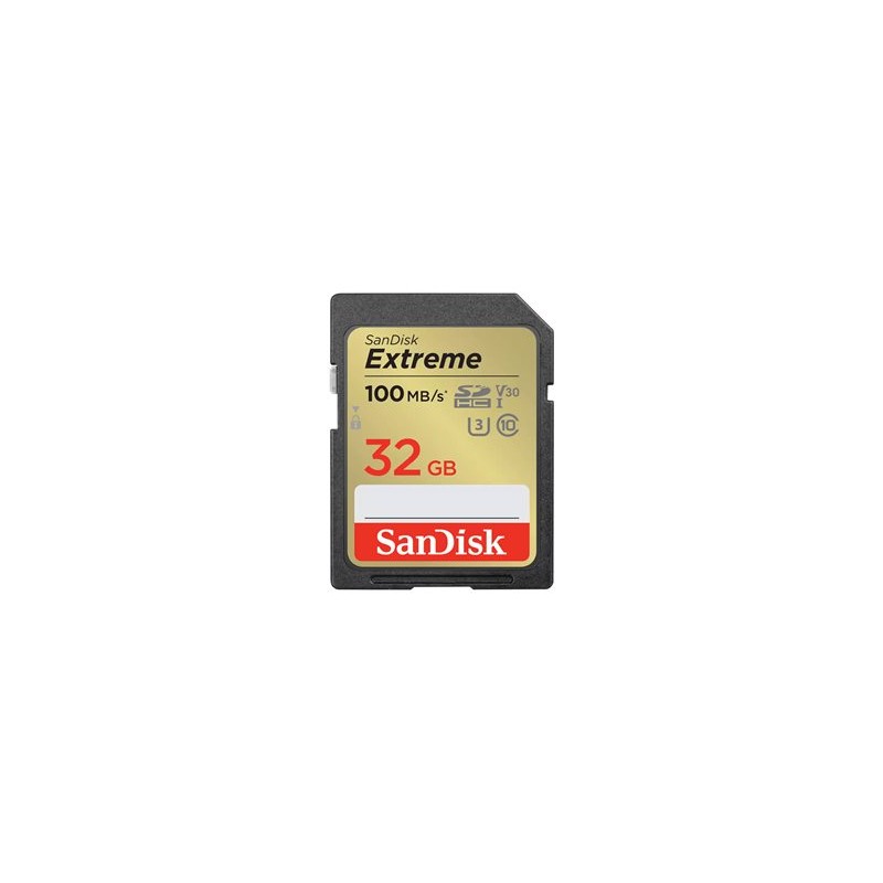 SanDisk SDHC karta 32GB Extreme PLUS (100 MB/s Class 10, UHS-I U3 V30)