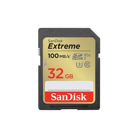 SanDisk SDHC karta 32GB Extreme PLUS (100 MB/s Class 10, UHS-I U3 V30)