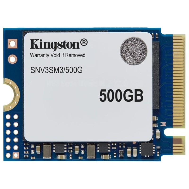 Kingston SSD 500GB NV3, M.2 2230, NVMe PCIe Gen4x4, (R: 5000MB/s W: 3000MB/s)