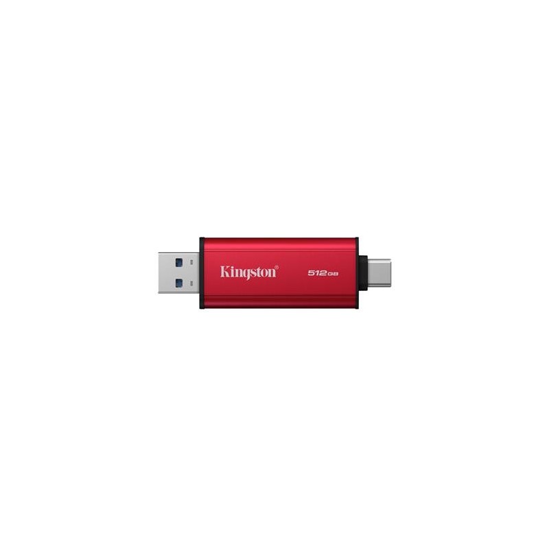 Kingston Dual Portable/512GB/SSD/Externí/Červená/5R