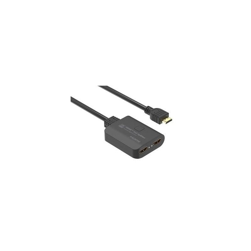 PremiumCord HDMI 2.0 Mini Splitter 1-2 Pigtail 4Kx2K@60Hz HDCP2.2 Downscaler
