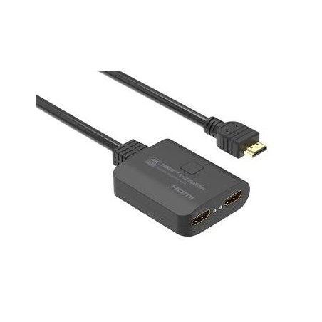 PremiumCord HDMI 2.0 Mini Splitter 1-2 Pigtail 4Kx2K@60Hz HDCP2.2 Downscaler