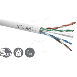 Instalační kabel Solarix UTP, Cat6, drát, PVC, box 100m