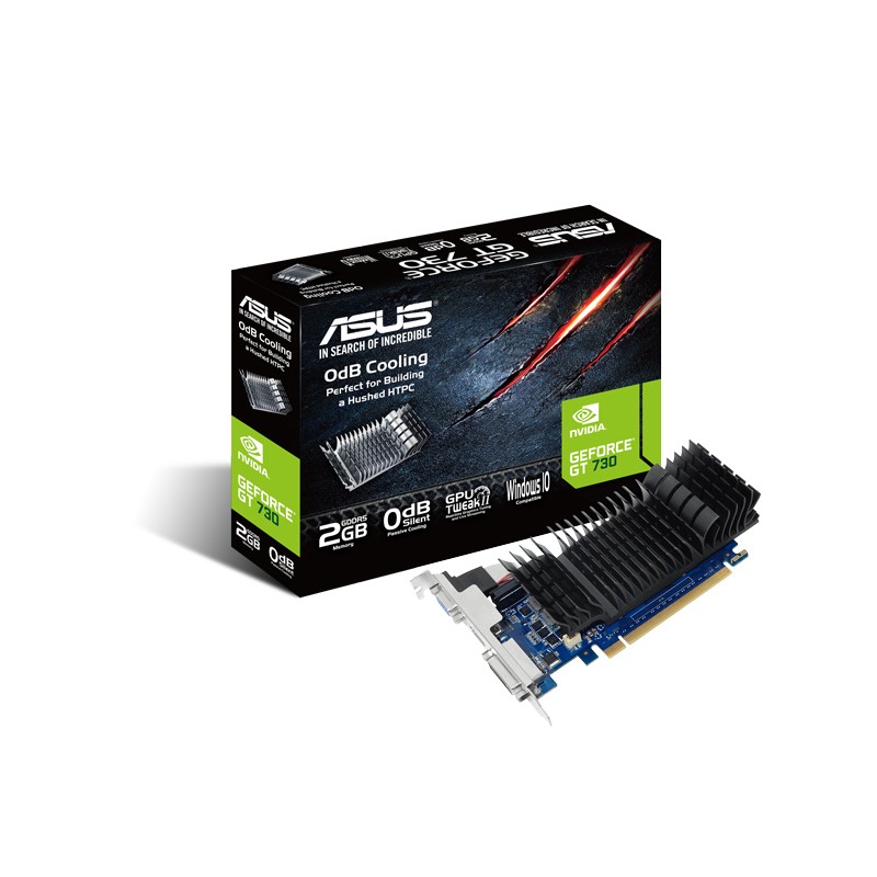 ASUS VGA NVIDIA GeForce GT 730 BRK 2G, 2G GDDR5, 1xHDMI, 1xVGA, 1xDVI