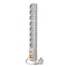 Acar S8 1,5m kabel, 8 zásuvek, šedá