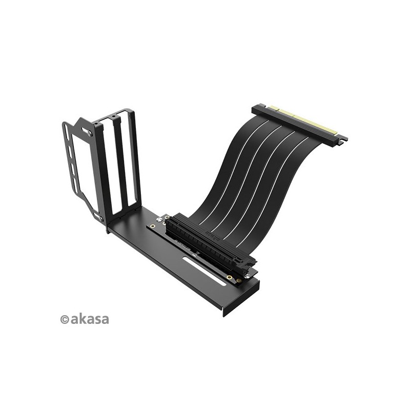 AKASA Riser black Pro, vertikálni VGA držák